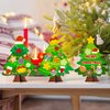 WATINC 30Pcs Christmas Tree Craft Kits, Make Your Own Christmas Tree Craft Art for Party Favors Decoration, DIY Winter Xmas Craft Kit Supplies Home School Classroom Fun Activities for Kids
