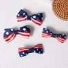 July 4th Hair Bow Clips Small Cute Patriotic Red White Blue Ribbon Hair Pins Alligator Barrettes for Toddler Baby Teen Girls Kids Independence Day Back School Outfits Accessory Gift