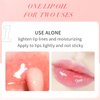 Loobexery 3 Color Plumping Lip Oil, 3-IN-1 Hydrating Lip Gloss Tinted Lip Balm Transparent Toot Lip Oil, Big Brush Head Glitter Shine Long Lasting Moisturizing Lip Glow Oil Nourishing Non-sticky (B#)