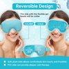 2 PCS Ice Eye Mask Reusable Hot Cold Therapy Gel Bead Eye Mask for Puffiness/Dark Circles/Eye Bags/Dry Eyes/Headaches/Migraines/Stress Relief,Cooling Eye Mask,Ice Pack for Eyes (Blue)