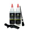 2pcs Ultra Hold Hair System Adhesive 4oz w/Hair Clip & Brush Applicator Bundle Pack | Waterproof Invisible Long-Lasting | Front Bonding Weave Toupees Wigs Extensions Lace Wig Glue | Bold Hold Adhesive