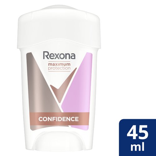Rexona Maximum Protection Confidence Antiperspirant Deodorant Cream with 96 Hours Protection Against Strong Sweating and Body Odour 45 ml (Pack of 1)