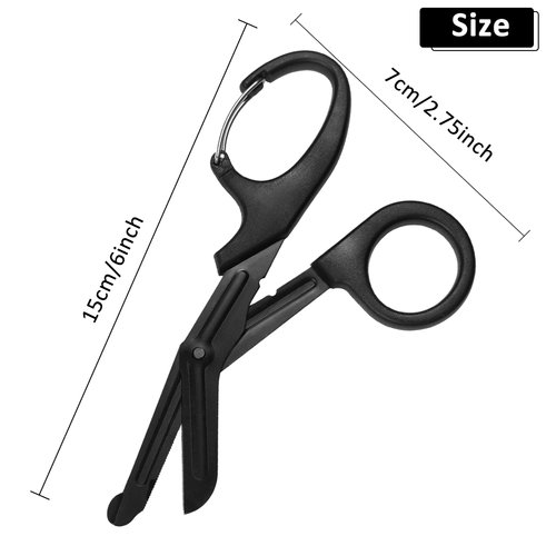 2 Pack Trauma Shears, 5.8 Inch Stainless Steel Medical Scissors, Bandage Scissors with Carabiner, Nursing Scissors Surgical Scissors for Nurses, Doctors, Nursing Students, EMT and EMS