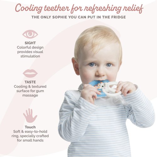 Sophie la girafe | Cooling Teething Ring | Cool in Fridge for Refreshing Relief | Easy to Hold