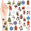 Nosiny 240 Pcs Christmas Temporary Tattoos Snowflake Winter Glitter Tattoos Santa Snowflake Sticker Tattoo Winter Apparel Accessories for Body Face Kids Women Party Favors