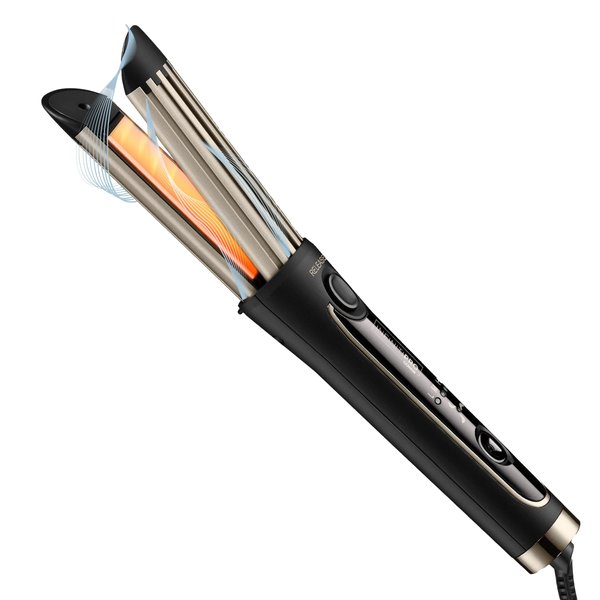 INFINITIPRO BY CONAIR Cool Air Curling Iron, Protects Against Damage and Locks in Style for Effortless Long Lasting Curls & Waves, Black