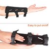 KRATARC Archery Arm Guard Adjustable 3-Strap Accessory Lightweight Hunting Target Practive Adult Unisex (Black, Length 8'')