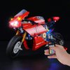 BRIKSMAX Led Lighting Kit for Ducati Panigale V4 R - Compatible with Lego 42107 Building Blocks Model- Not Include The Lego Set