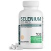 Bronson Selenium 200 mcg – Yeast Free Chelated Amino Acid Complex - Essential Trace Mineral with Superior Absorption, 100 Vegetarian Capsules