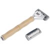 Bulldog Mens Skincare and Grooming Original Bamboo Razors for Men with a Natural Bamboo Razor Handle and 2 Razor Refills