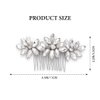 EASEDAILY Wedding Hair Comb Silver Crystal Hair Pieces Rhinestone Bridal Hair Accessories for Brides and Women