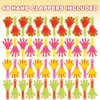 ArtCreativity Mini Hand Clappers Noisemakers - Pack of 48, 3 Inches Assorted Plastic Noisemakers for Sports, Parties, and Concerts - Best Birthday Party Favor and Goodie Bag Fillers for Boys and Girls