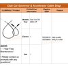 CLUBRALLY Club Car DS Golf Cart Governor & Accelerator Cable Snap in Kawasaki FE290 2004 & UP, OEM#102336101, 102336001
