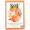 South Of France Triple Milled Soap Bar, Orange Blossom & Honey, Cruelty Free, Gluten Free & Non-GMO, 6 Ounce (Pack of 3)