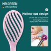 MR.GREEN Hollow Out Hair Brush Scalp Massage Combs Hair Styling Detangler Fast Blow Drying Detangling Tool For Wet Dry Curly Hair (Pink)