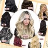 KiiKiiGirl Virgin Microlink Hair Extensions - Human Hair,14inch Micro link Hair Extensions Human Hair Micro Beads Hair Extensions Human Hair Blonde Highlight Golden Blonde 30G/Pack