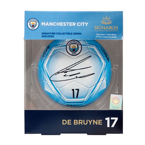 Signables Premium - Manchester City Kevin de Bruyne - Digitally Autographed Sports Memorabilia - Small Signed Sports Collectible Figurines - Unique Football Figures