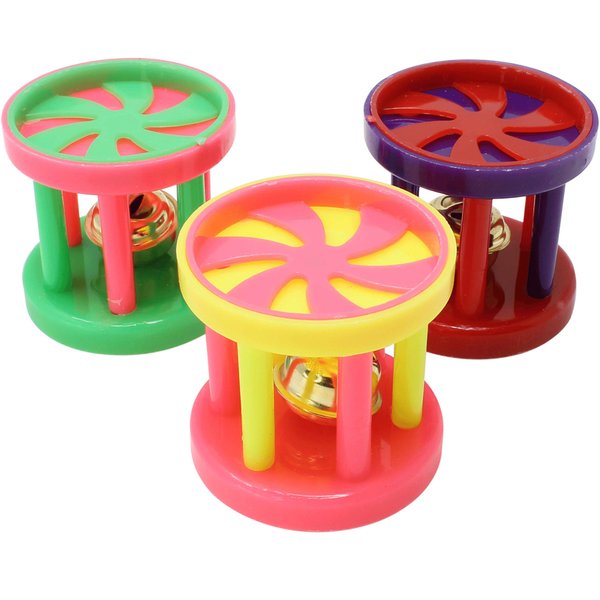 1309 3 Roller Foraging Cages Bonka Bird Toys Foot Beak Colorful Budgie Finch Parrotlet Parrot