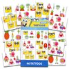 Spongebob Squarepants Temporary Tattoo Set for Kids - Spongebob Party Favors Bundle with 192 Temporary Tattoos For Goodie Bags Plus Bonus Spongebob Stickers (Spongebob Party Supplies)