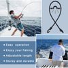 8 Sets Rod Strap Holder Boat Deck Rod Straps Rod Tamer Straps Fishing Rod Hold Down Straps Deck Mount Connector Boat Fishing Rod Straps Deck Mount Straps for Fishing Boat Kayak (18 Inch)