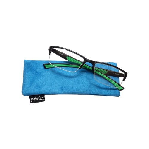 Calabria 6904 Flexie Bendable Reading Glasses +1.75 Green Men Women Readers Flexible Bending Eyeglass w/Soft Case
