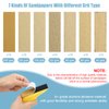 Windspeed 2+70 Pcs Mini Detail Sander, Finger Sanders for Wood Micro Sander for Detail Work Finger Sander for Crafts Small Projects, Include 40 60 80 120 150 220 400 Grit Sandpaper