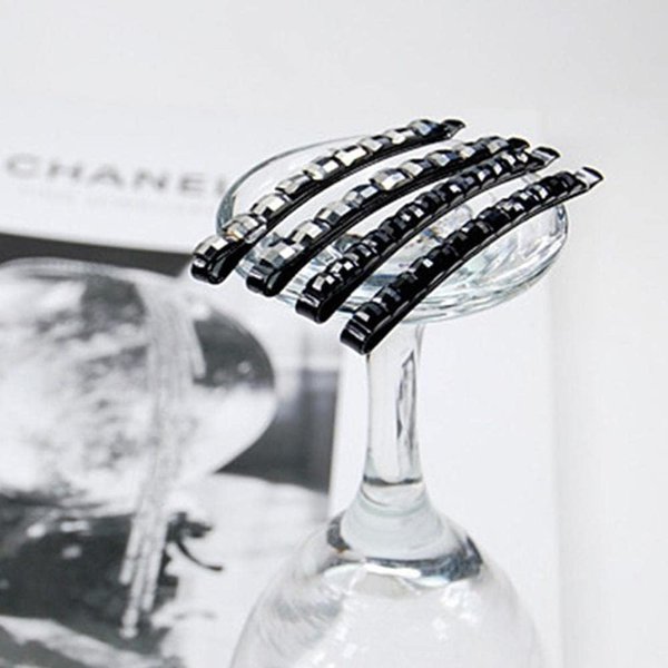 2 Pcs Rhinestone Barrettes for Women,Black Crystal Diamond Bobby Pin,Clip Bangs,Buling Hair Pin,Hairpin,Metal Hair Clip Sparkly Hair Decoration Hair Styling Pins