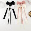 Tassel Ribbon Bow Hair Clips Bowknot Hair Clip 2Pcs Hair Bows Clips for Women Girls Bow Hair Barrette Bow Ribbon Hair Clip Bowknot Hair Ribbons for Women Ribbon Bows Hair Clips