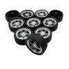 10PCS Toy Car Wheels 40mm Rubber Tire Wheels with Metal Shaft for RC Car Truck DIY Model Toy Wheel Replacement Accessories (3X40mm)