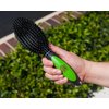 PET MAGASIN Professional Grooming Brushes (Pack of 3) Double Sided Brush, Long Tooth Undercoat Dog Rake & De-Matting Comb for Dogs, Cats & Other Animals, Green & Black (DogBrushesTop)