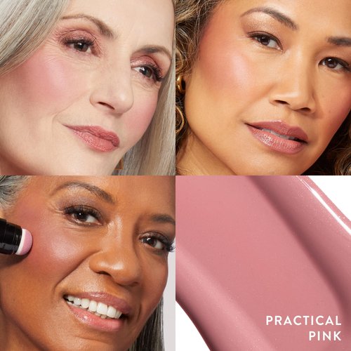 LAURA GELLER NEW YORK Serum Blush Tint, Lightweight Liquid Blush for Cheeks, Weightless Watercolor Sheer Finish, Practical Pink