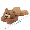 Hronsa Weighted Stuffed Animals, Weighted Bear Stuffed Animal Toy Cute Brown Bear Plush Pillow for Adults Boys Girls, 11.8in
