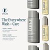 Luna Daily The Everywhere Wash + Oil Set | Travel Size Body Wash and Oil for Women | Unscented, Natural, Moisturizing, Hydrating Shower Set