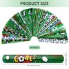 durony 48 Pieces Soccer Snap Bracelets Wristbands Sport Slap Bracelets for Soccer Party Favors Classroom Prizes Birthday Gifts, Soccer Theme
