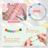 Otuuz 48 Pcs Colorful Kids Friendship Bracelet Set Adjustable Beads Bracelets Cute Friendship Princess Pretend Play Bracelet Stretch Beaded Bracelet Preppy Bracelets Set for Girls