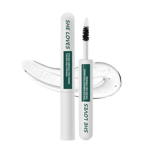 Advanced Eyelash Growth Serum 2-in-1 Brush Head Lash Serum Eyelash Serum to Grow Lashes for Longer, Thicker, Stronger