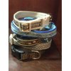 MATILDA Designer Dog Collar. Sky Blue. 11"-15"