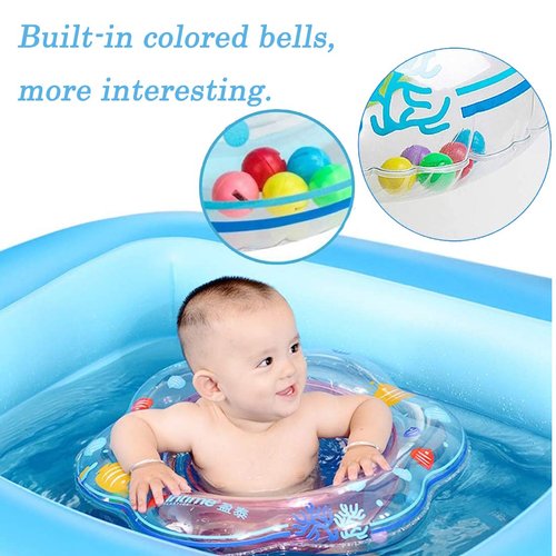 Baby Swimming Float Ring,Baby Inflatable Pool Floatie Baby Water Float Infant Swim Pool Rings for Toddler Kid Age 6-48 Months,Kids First Swim Floaties Bathtub Toys Pool Accessories for Kids Toddlers.