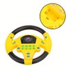 Simulated Driving Controller 21 x 3.5 x 21cm Co-Driver Simulated Steering Wheel Educational Music Toy for Children Kids 4 5 6 Years Old (Yellow)