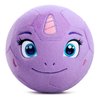VangeBow Silent Indoor Soccer Ball, Inflatable Soft Toddler Soccer Ball Gifts for Toddlers 1-3, Stuffed Baby Soccer Ball Toys for Kid 3-5 Year Old Girl Boy First Birthday Gift (Unicorn, Pump Include)