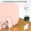 Car sun visor vanity mirror is rechargeable, with 3 light modes of adjustable touch control LED car mirror, suitable for daily use in all car travel car sun visor mirrors (pink)