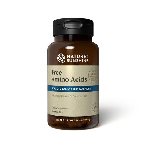 Nature's Sunshine Free Amino Acids, 60 Tablets | Helps Develop, Build, and Maintain Muscle Tissue While Supporting Muscle Strength and Endurance