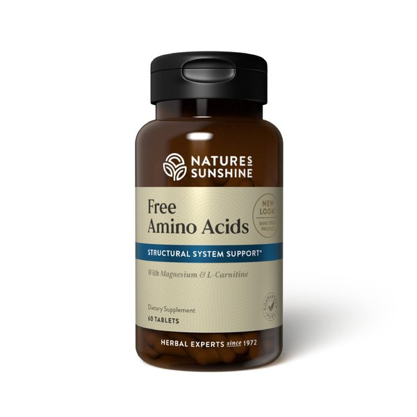 Nature's Sunshine Free Amino Acids, 60 Tablets | Helps Develop, Build, and Maintain Muscle Tissue While Supporting Muscle Strength and Endurance