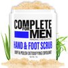 COMPLETE FOR MEN - Hand Scrub and Foot Scrub: Exfoliating Foot Scrub, Hand Exfoliant, Sugar Scrub for Dry Skin, Moisturizing Rough Skin Remover, Ideal for Foot and Hand Care, Scrub for Men