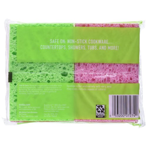 Ocelo Multi-Purpose Sponge, 4/Pack (7274-FD)