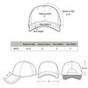 2pcs Baseball Cap for Men Women Adjustable Size for Outdoor Activities Black/Khaki
