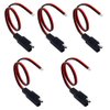 WMYCONGCONG 5 PCS SAE Power Automotive Extension Cable SAE Quick Connector Disconnect Plug SAE 2 Pin Automotive Extension Cable 18AWG 300mm