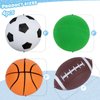 LovesTown 4PCS Sports Balls, Sport Ball Toy for Kids with Pump Football Soccer Ball Basketball Playground Ball for Toddlers Indoor & Outdoor Play, Christmas Party Favors, Stocking Stuffer Gifts