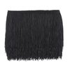 AWAYTR 10 Yards Sewing Fringe Trim - 4in Wide Tassel for DIY Craft Clothing and Dress Decoration (Black, 4 Inches Wide)