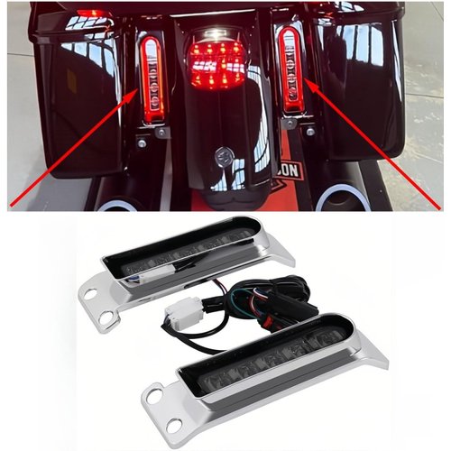TDZ Filler Panel Lights Fit for Harley Ultra Limited FLHTK Road Glide FLTR 2014-2023 Electra Glide Ultra Classic 2014-2019,Chrome